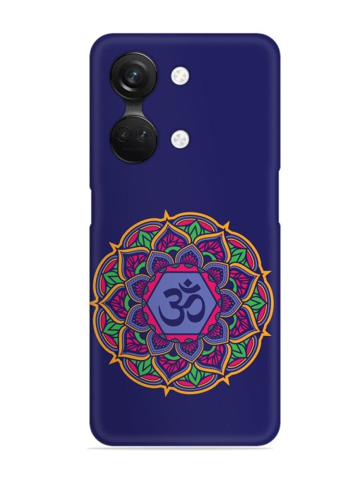 Om Mandala Art Blue Snap Case for Oneplus Nord 3 (5G) Zapvi