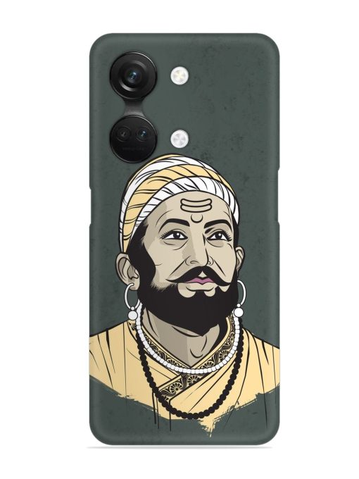 Shivaji Maharaj Vector Art Snap Case for Oneplus Nord 3 (5G) Zapvi