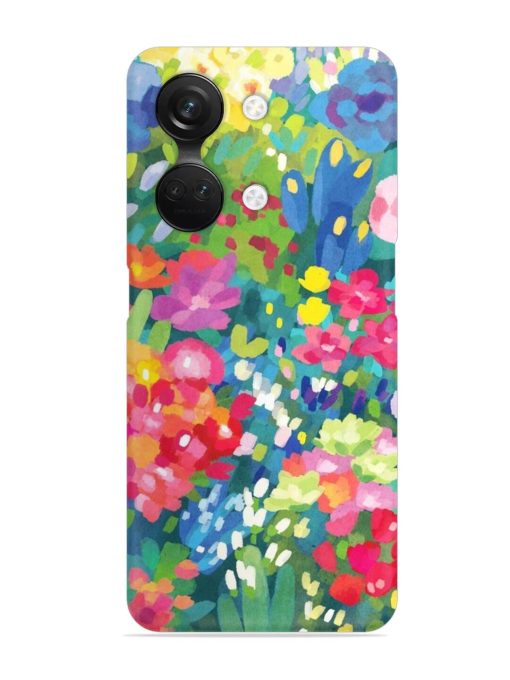 Watercolor Flower Art Snap Case for Oneplus Nord 3 (5G) Zapvi