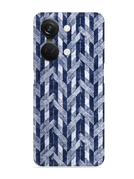 Abstract Herringbone Motif Snap Case for Oneplus Nord 3 (5G) Zapvi