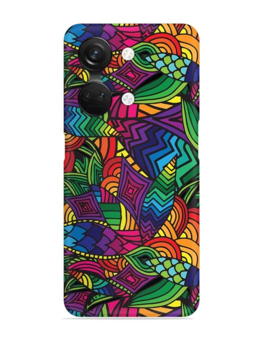 Abstract Multicolor Seamless Snap Case for Oneplus Nord 3 (5G) Zapvi