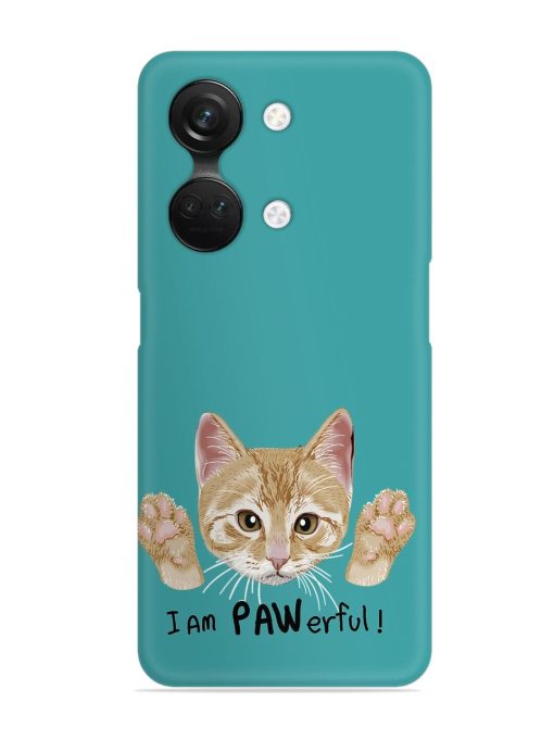 Typography Slogan Cat Snap Case for Oneplus Nord 3 (5G)