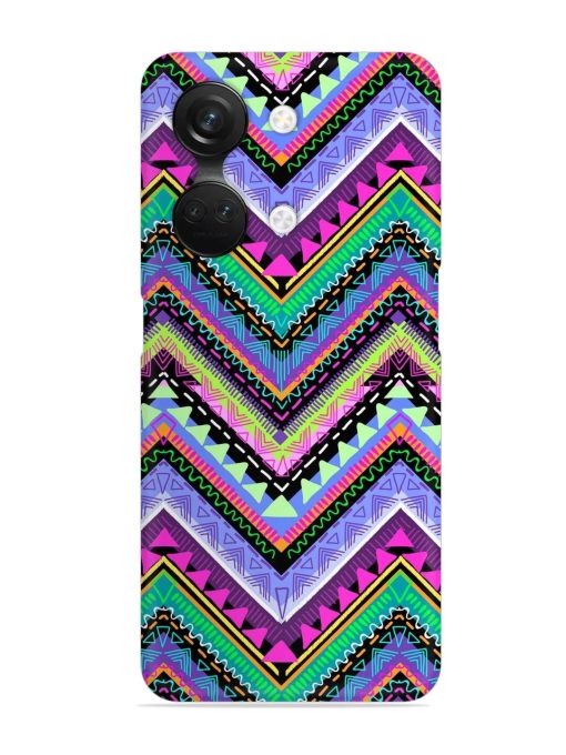 Tribal Aztec Print Snap Case for Oneplus Nord 3 (5G) Zapvi