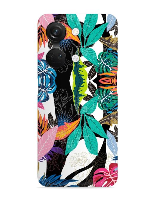 Floral Pattern Bright Snap Case for Oneplus Nord 3 (5G)