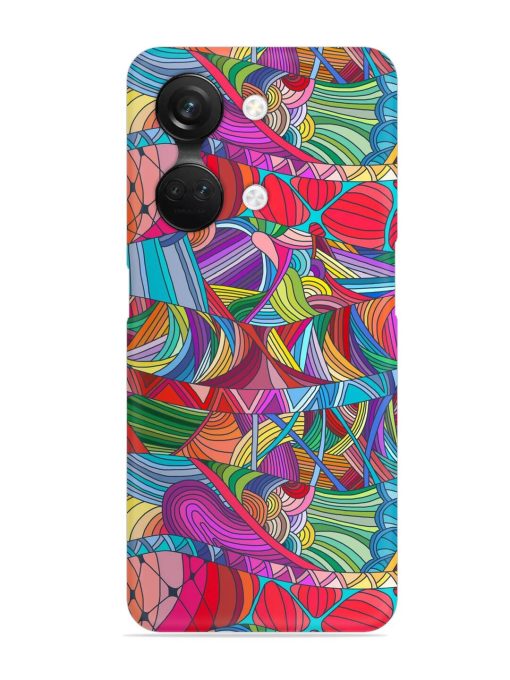 Seamless Patterns Hand Drawn Snap Case for Oneplus Nord 3 (5G)