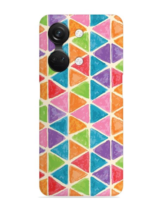 Seamless Colorful Isometric Snap Case for Oneplus Nord 3 (5G) Zapvi