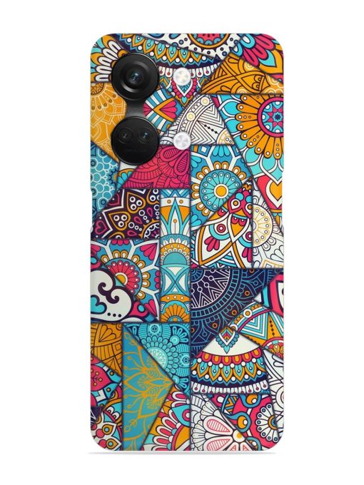 Patchwork Pattern Vintage Snap Case for Oneplus Nord 3 (5G) Zapvi