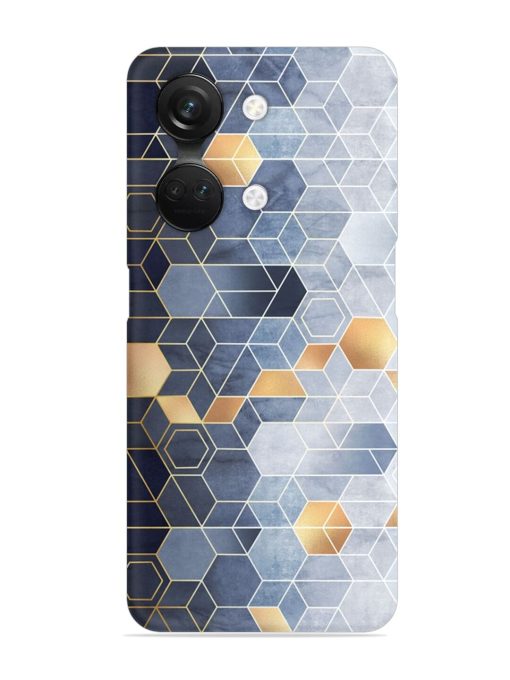 Geometric Abstraction Hexagons Snap Case for Oneplus Nord 3 (5G) Zapvi