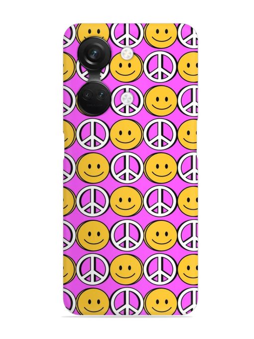 Smiley Face Peace Snap Case for Oneplus Nord 3 (5G)