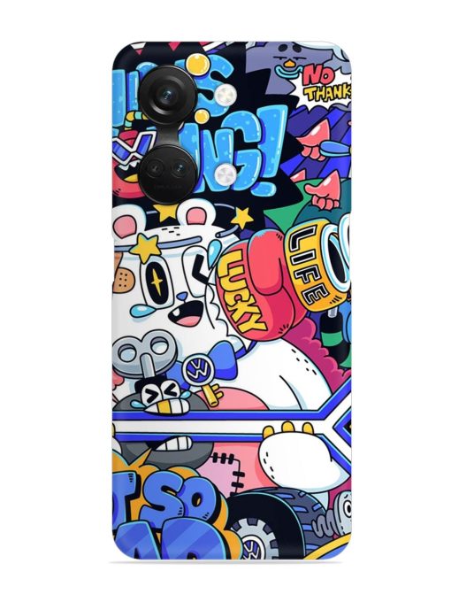 Universal Doodle Snap Case for Oneplus Nord 3 (5G) Zapvi