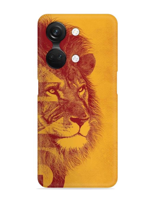 Gold Lion Crown Art Snap Case for Oneplus Nord 3 (5G) Zapvi