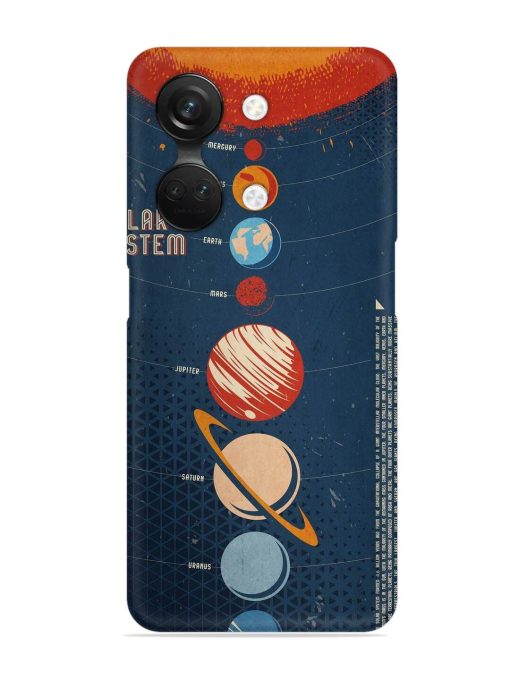 Solar System Vector Snap Case for Oneplus Nord 3 (5G) Zapvi