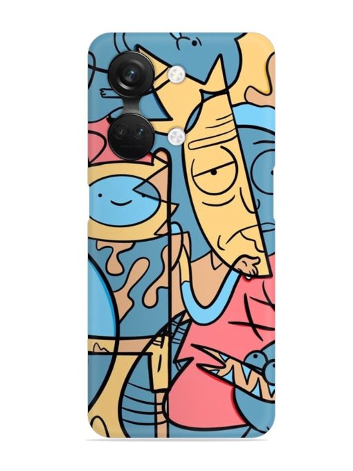 Silly Face Doodle Snap Case for Oneplus Nord 3 (5G) Zapvi