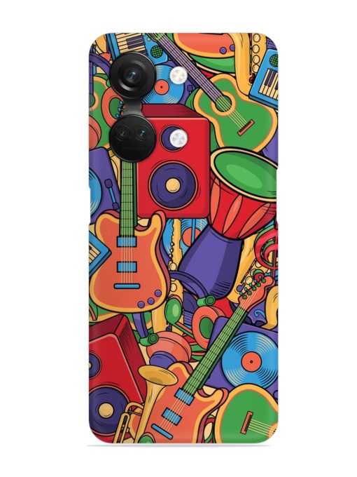 Colorful Music Art Snap Case for Oneplus Nord 3 (5G) Zapvi