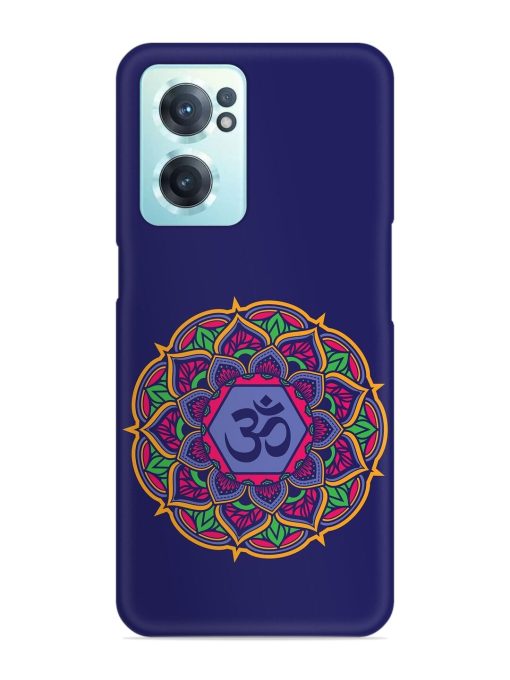 Om Mandala Art Blue Snap Case for Oneplus Nord Ce 2 (5G) Zapvi