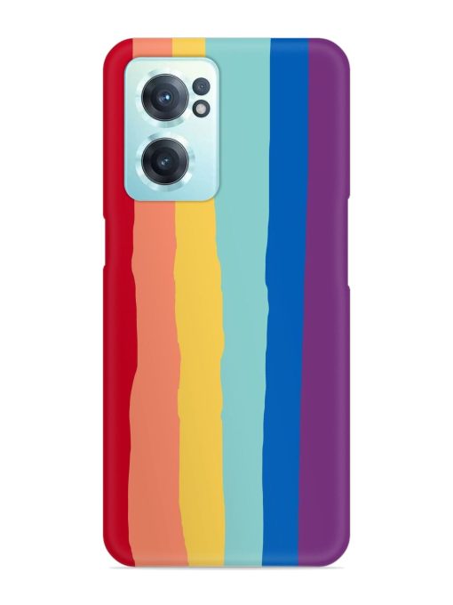 Rainbow Genuine Liquid Snap Case for Oneplus Nord Ce 2 (5G) Zapvi