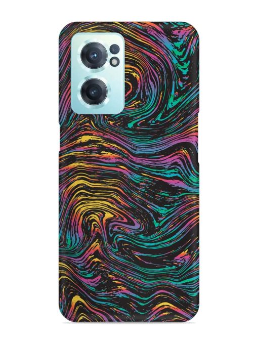 Abstract Liquid Colors Snap Case for Oneplus Nord Ce 2 (5G) Zapvi