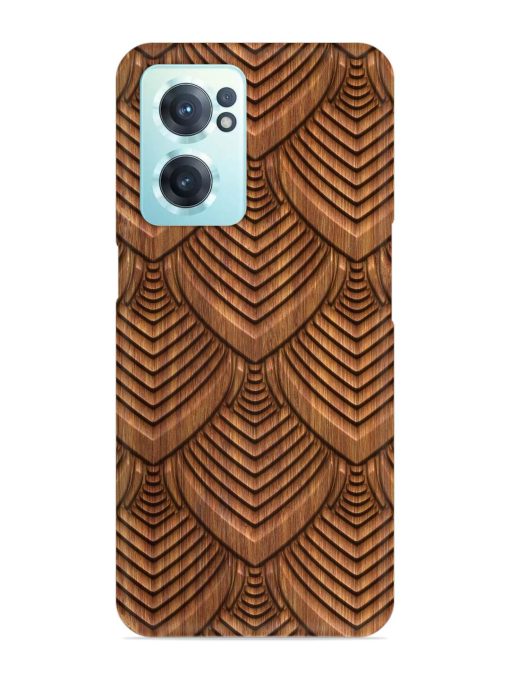 Carved Pattern On Snap Case for Oneplus Nord Ce 2 (5G)