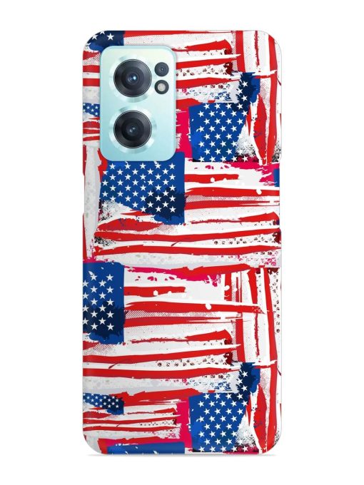 Usa Flag Seamless Snap Case for Oneplus Nord Ce 2 (5G)