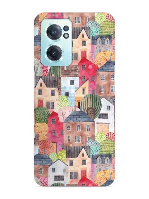 Abstract Seamless Pattern Snap Case for Oneplus Nord Ce 2 (5G) Zapvi