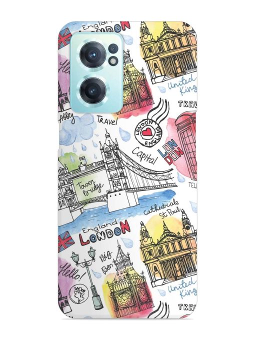 Vector London Landmark Snap Case for Oneplus Nord Ce 2 (5G) Zapvi