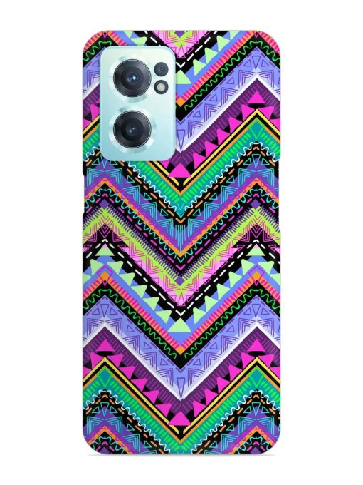 Tribal Aztec Print Snap Case for Oneplus Nord Ce 2 (5G)