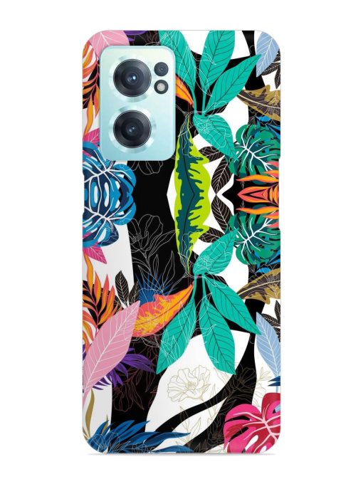 Floral Pattern Bright Snap Case for Oneplus Nord Ce 2 (5G) Zapvi