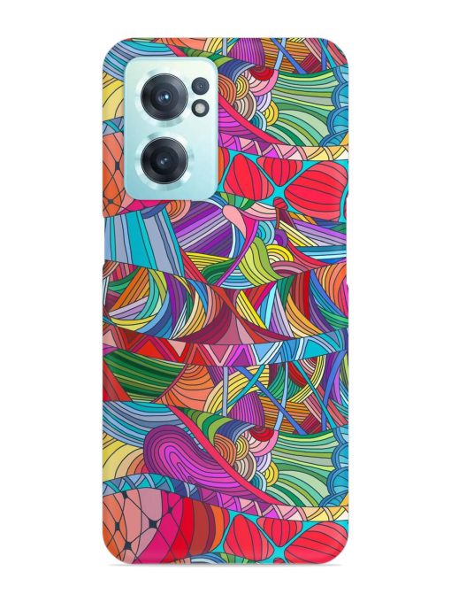 Seamless Patterns Hand Drawn Snap Case for Oneplus Nord Ce 2 (5G) Zapvi