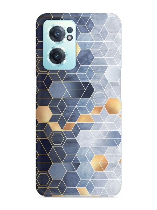 Geometric Abstraction Hexagons Snap Case for Oneplus Nord Ce 2 (5G)