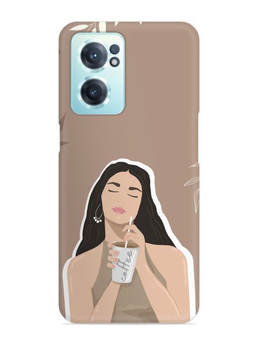 Girl With Coffee Snap Case for Oneplus Nord Ce 2 (5G)