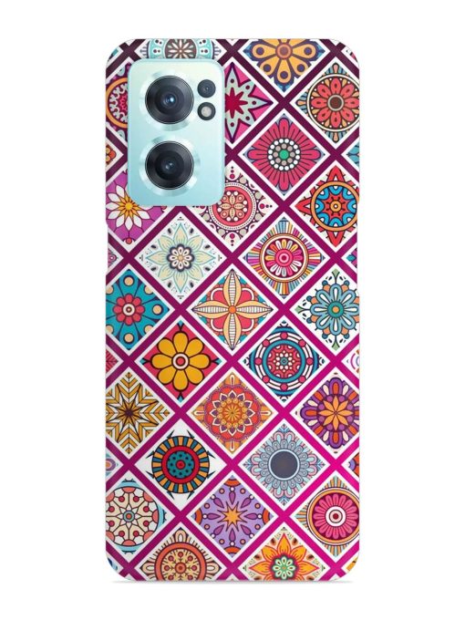 Seamless Tile Pattern Snap Case for Oneplus Nord Ce 2 (5G) Zapvi