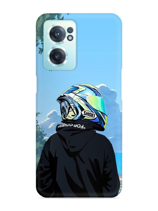 Rider With Helmet Snap Case for Oneplus Nord Ce 2 (5G) Zapvi