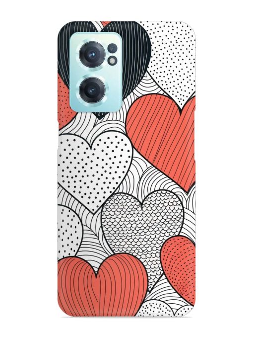 Girly Heart Seamless Snap Case for Oneplus Nord Ce 2 (5G)