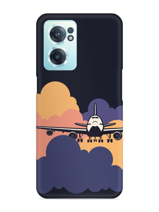 Aeroplane vector Snap Case for Oneplus Nord Ce 2 (5G) Zapvi