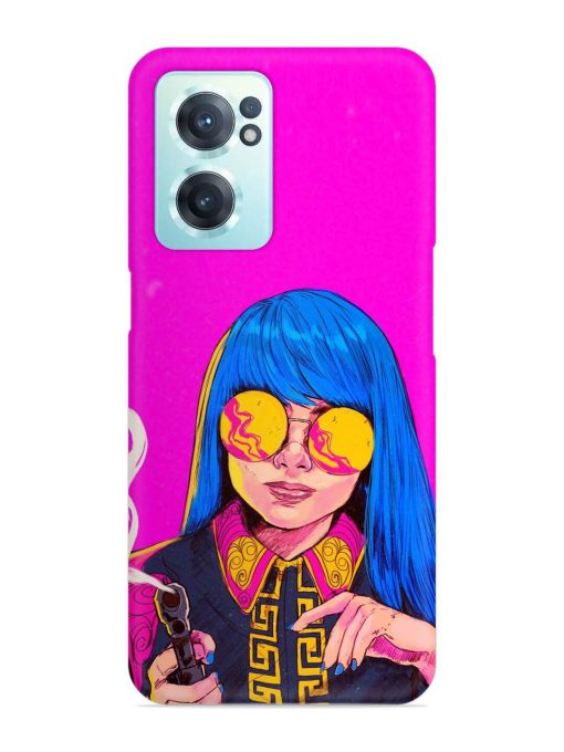 Aesthetic Anime Girl Snap Case for Oneplus Nord Ce 2 (5G) Zapvi