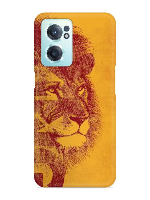 Gold Lion Crown Art Snap Case for Oneplus Nord Ce 2 (5G)