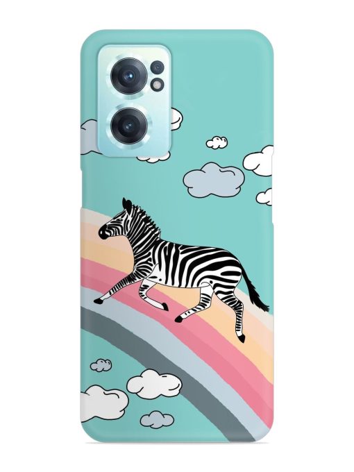 Running Zebra Snap Case for Oneplus Nord Ce 2 (5G) Zapvi