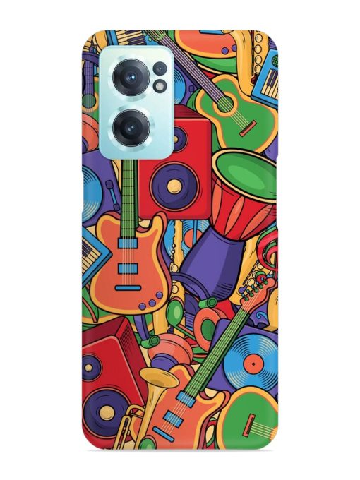 Colorful Music Art Snap Case for Oneplus Nord Ce 2 (5G) Zapvi