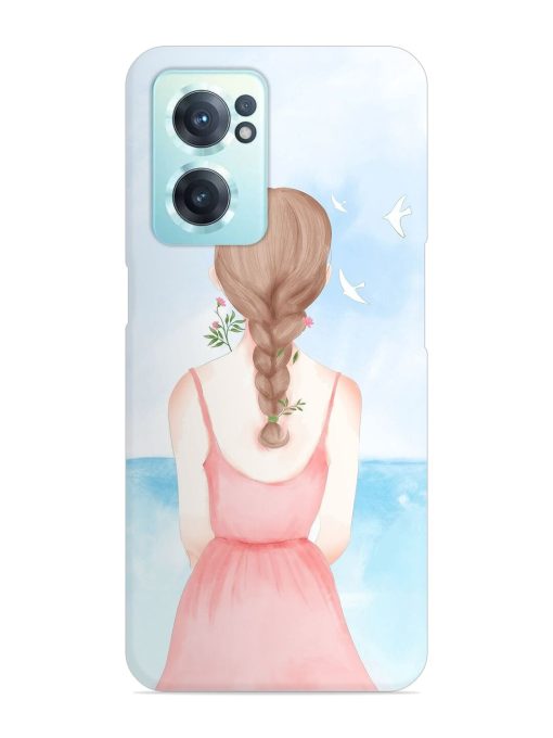 Watercolor Girl Vector Snap Case for Oneplus Nord Ce 2 (5G) Zapvi