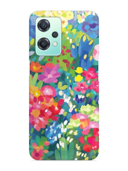 Watercolor Flower Art Snap Case for Oneplus Nord Ce 2 Lite (5G) Zapvi