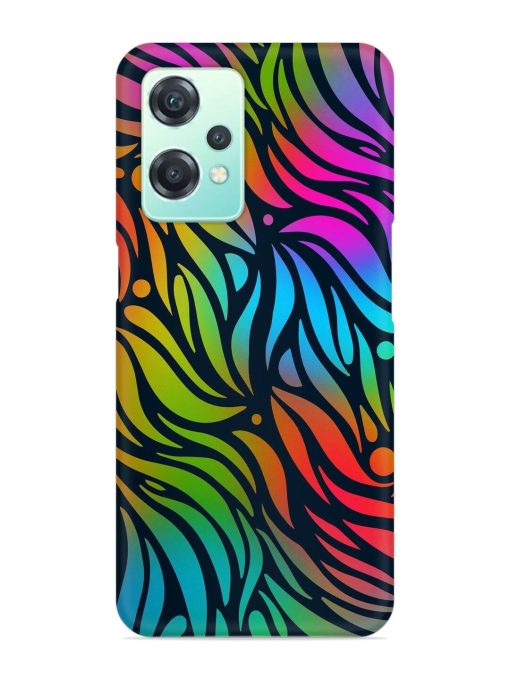 Abstract Leaf Design Snap Case for Oneplus Nord Ce 2 Lite (5G)