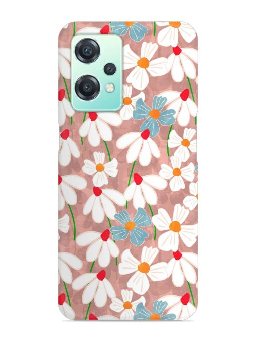 Abstract Petal Flowers Snap Case for Oneplus Nord Ce 2 Lite (5G) Zapvi