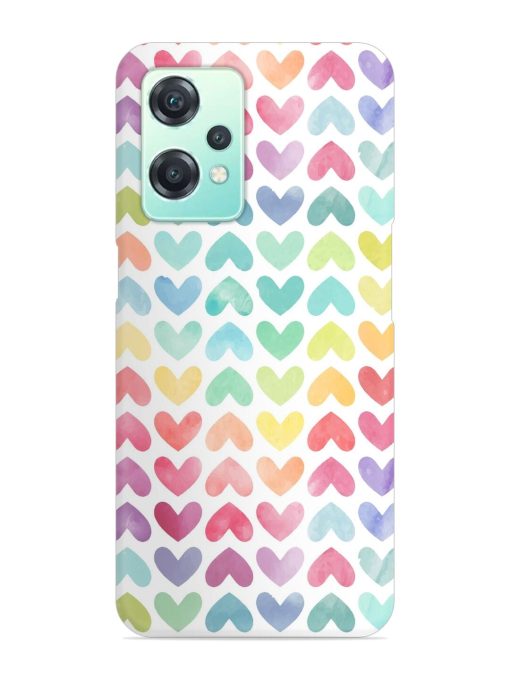 Seamless Colorful Watercolor Snap Case for Oneplus Nord Ce 2 Lite (5G) Zapvi