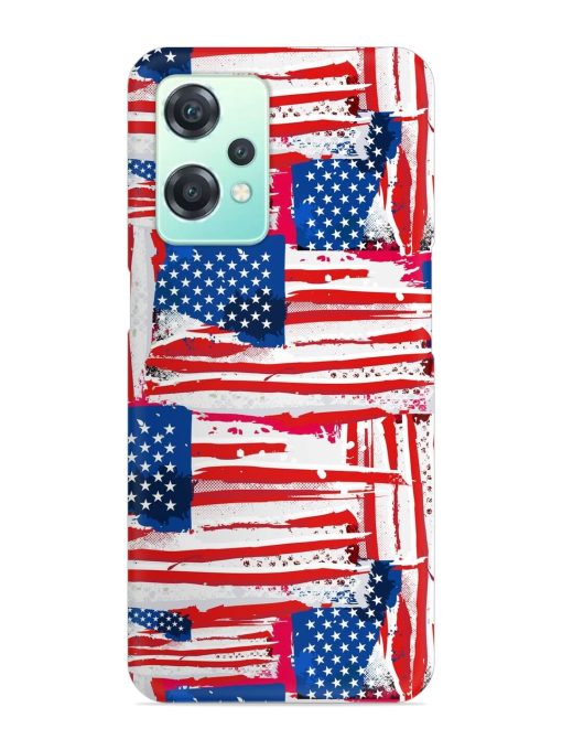 Usa Flag Seamless Snap Case for Oneplus Nord Ce 2 Lite (5G) Zapvi