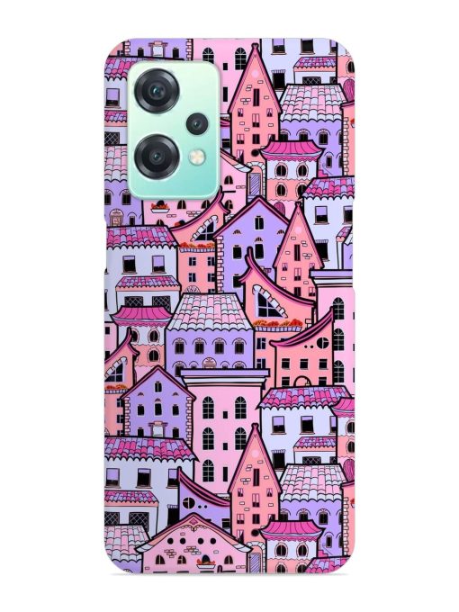 Seamless Pattern Houses Snap Case for Oneplus Nord Ce 2 Lite (5G) Zapvi