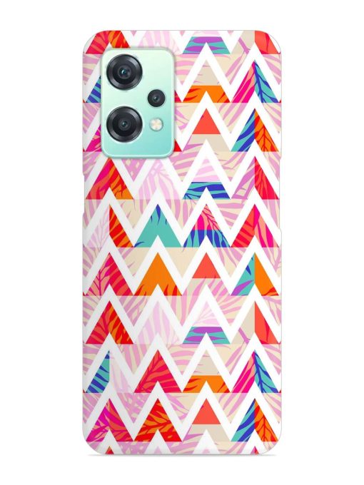 Abstract Triangle Background Snap Case for Oneplus Nord Ce 2 Lite (5G) Zapvi