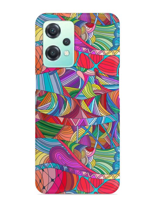 Seamless Patterns Hand Drawn Snap Case for Oneplus Nord Ce 2 Lite (5G) Zapvi