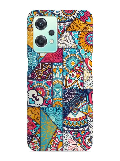 Patchwork Pattern Vintage Snap Case for Oneplus Nord Ce 2 Lite (5G)