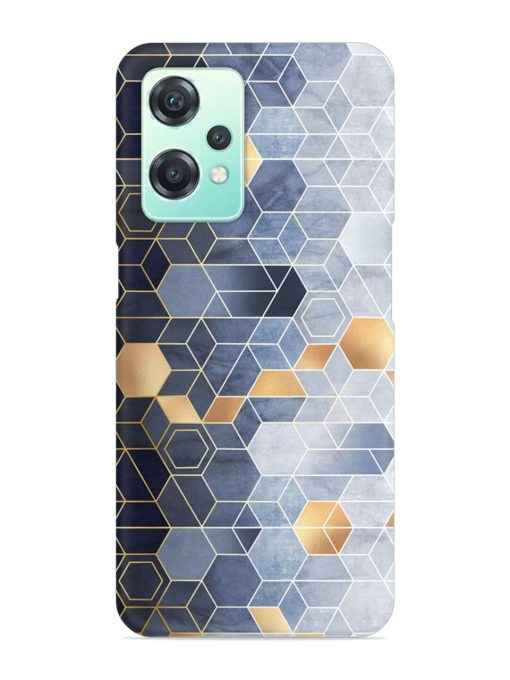 Geometric Abstraction Hexagons Snap Case for Oneplus Nord Ce 2 Lite (5G) Zapvi