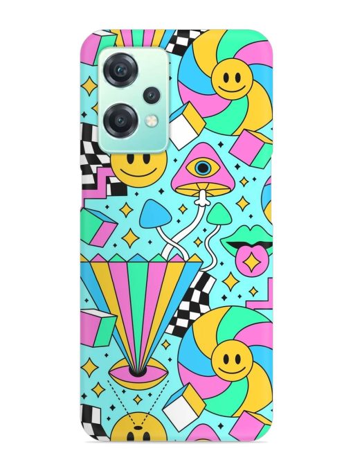 Trippy Rainbow 60S Snap Case for Oneplus Nord Ce 2 Lite (5G) Zapvi